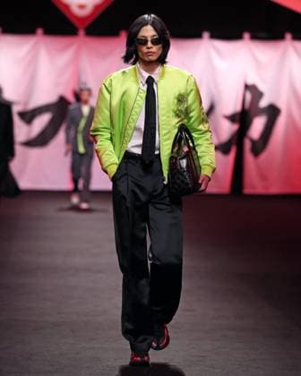 PFW - Casablanca Runway A model walks the runway during the Casablanca Womenswear Fall Winter 2025-2026 show as part of Paris Fashion at Le Carrousel du Louvre on March 05, 2025 in Paris, France. Photo by Alain-Gil Gonzalez ABACAPRESS.COM Paris France  Copyright: xGonzalezxAlain-Gil ABACAx