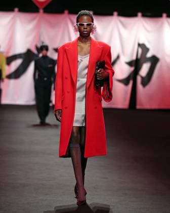 PFW - Casablanca Runway A model walks the runway during the Casablanca Womenswear Fall Winter 2025-2026 show as part of Paris Fashion at Le Carrousel du Louvre on March 05, 2025 in Paris, France. Photo by Alain-Gil Gonzalez ABACAPRESS.COM Paris France  Copyright: xGonzalezxAlain-Gil ABACAx