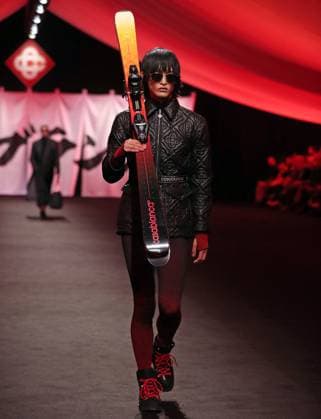 PFW - Casablanca Runway A model walks the runway during the Casablanca Womenswear Fall Winter 2025-2026 show as part of Paris Fashion at Le Carrousel du Louvre on March 05, 2025 in Paris, France. Photo by Alain-Gil Gonzalez ABACAPRESS.COM Paris France  Copyright: xGonzalezxAlain-Gil ABACAx