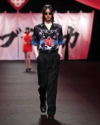 PFW - Casablanca Runway A model walks the runway during the Casablanca Womenswear Fall Winter 2025-2026 show as part of Paris Fashion at Le Carrousel du Louvre on March 05, 2025 in Paris, France. Photo by Alain-Gil Gonzalez ABACAPRESS.COM Paris France  Copyright: xGonzalezxAlain-Gil ABACAx
