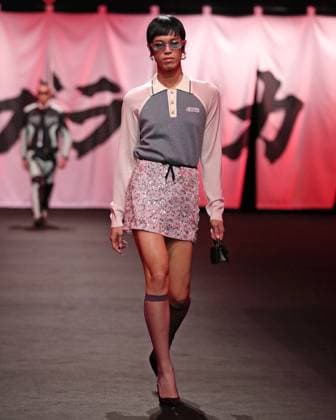 PFW - Casablanca Runway A model walks the runway during the Casablanca Womenswear Fall Winter 2025-2026 show as part of Paris Fashion at Le Carrousel du Louvre on March 05, 2025 in Paris, France. Photo by Alain-Gil Gonzalez ABACAPRESS.COM Paris France  Copyright: xGonzalezxAlain-Gil ABACAx