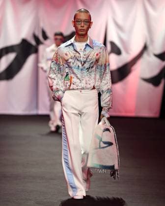 PFW - Casablanca Runway A model walks the runway during the Casablanca Womenswear Fall Winter 2025-2026 show as part of Paris Fashion at Le Carrousel du Louvre on March 05, 2025 in Paris, France. Photo by Alain-Gil Gonzalez ABACAPRESS.COM Paris France  Copyright: xGonzalezxAlain-Gil ABACAx