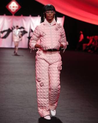PFW - Casablanca Runway A model walks the runway during the Casablanca Womenswear Fall Winter 2025-2026 show as part of Paris Fashion at Le Carrousel du Louvre on March 05, 2025 in Paris, France. Photo by Alain-Gil Gonzalez ABACAPRESS.COM Paris France  Copyright: xGonzalezxAlain-Gil ABACAx
