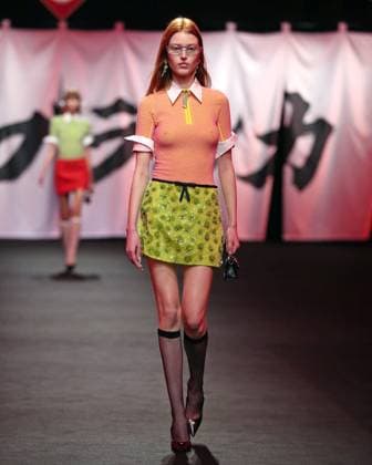 PFW - Casablanca Runway A model walks the runway during the Casablanca Womenswear Fall Winter 2025-2026 show as part of Paris Fashion at Le Carrousel du Louvre on March 05, 2025 in Paris, France. Photo by Alain-Gil Gonzalez ABACAPRESS.COM Paris France  Copyright: xGonzalezxAlain-Gil ABACAx