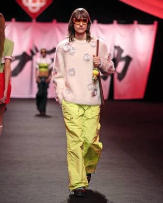 PFW - Casablanca Runway A model walks the runway during the Casablanca Womenswear Fall Winter 2025-2026 show as part of Paris Fashion at Le Carrousel du Louvre on March 05, 2025 in Paris, France. Photo by Alain-Gil Gonzalez ABACAPRESS.COM Paris France  Copyright: xGonzalezxAlain-Gil ABACAx