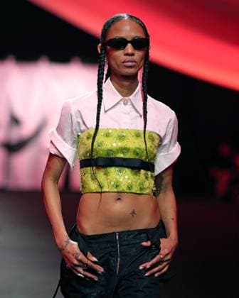 PFW - Casablanca Runway A model walks the runway during the Casablanca Womenswear Fall Winter 2025-2026 show as part of Paris Fashion at Le Carrousel du Louvre on March 05, 2025 in Paris, France. Photo by Alain-Gil Gonzalez ABACAPRESS.COM Paris France  Copyright: xGonzalezxAlain-Gil ABACAx