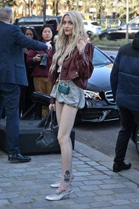 PFW Chloe Outside Arrivals Paris Jackson arriving at Chloe show during Paris Fashion Week in Paris, France on March 6, 2025. Photo by Julien Reynaud APS-Medias ABACAPRESS.COM Paris France  Copyright: xReynaudxJulien APS-Medias ABACAx