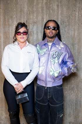 Photocall of the Off White fashion show, at the headquarters of the French Communist Party PCF , Fashion Collection Prêt à Porter Fall Winter 2025 2026 during Paris Fashion Week PFW Kalash and his wife and manager Clara Kata at the photocall of the Off White fashion show, at the headquarters of the French Communist Party PCF , Fashion Collection Ready to Wear Fall Winter 2025 2026 during Paris Fashion Week PFW , in Paris, France, March 6, 2025 Pierre Perusseau Bestimage Photocall of the Off White fashion show, at the headquarters of the French Communist Party PCF , Fashion Collection Ready to Wear Fall Winter 2025 2026 during Paris Fashion Week PFW , in Paris, France, March 6, 2025 Paris France Copyright: xPerusseaux-xDaxSilvax xBestimagexPerusseaux-xDaxSilvax xBestimagex