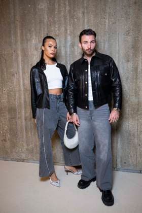 Photocall of the Off White fashion show, at the headquarters of the French Communist Party PCF , Fashion Collection Ready to Wear Fall Winter 2025 2026 at Paris Fashion Week PFW Pierre Michaut and his wife at the photocall of the Off White fashion show, at the headquarters of the French Communist Party PCF , Fashion Collection Ready to Wear Fall Winter 2025 2026 at Paris Fashion Week PFW , in Paris, France, March 6, 2025 Pierre Perusseau Bestimage Photocall of the Off White fashion show, at the headquarters of the French Communist Party PCF , Fashion Collection Ready to Wear Fall Winter 2025 2026 during Paris Fashion Week PFW , in Paris, France, March 6, 2025 Paris France Copyright: xPerusseaux-xDaxSilvax xBestimagexPerusseaux-xDaxSilvax xBestimagex