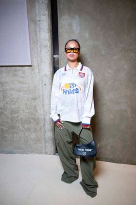 Photocall of the Off White fashion show, at the headquarters of the French Communist Party PCF , Fashion Collection Ready to Wear Fall Winter 2025 2026 at Paris Fashion Week PFW Paola Locatelli at the photocall of the Off White fashion show, at the headquarters of the French Communist Party PCF , Fashion Collection Ready to Wear Fall Winter 2025 2026 at Paris Fashion Week PFW , in Paris, France, March 6, 2025 Pierre Perusseau Bestimage Photocall of the Off White fashion show, at the headquarters of the French Communist Party PCF , Fashion Collection Ready to Wear Fall Winter 2025 2026 during Paris Fashion Week PFW , in Paris, France, March 6, 2025 Paris France Copyright: xPerusseaux-xDaxSilvax xBestimagexPerusseaux-xDaxSilvax xBestimagex