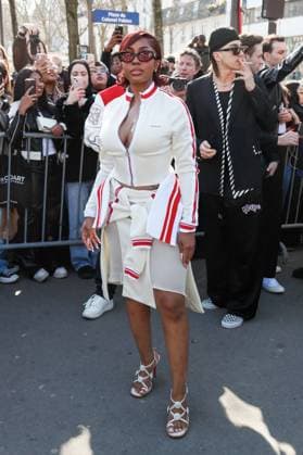 Arrivals at the Off White fashion show, at the headquarters of the French Communist Party PCF , Fashion Collection Prêt à Porter Fall Winter 2025 2026 at Paris Fashion Week PFW American rapper Yung Miami Caresha Romeka Brownle at the arrivals at the Off White fashion show, at the headquarters of the French Communist Party PCF , Fashion Collection Ready to Wear Fall Winter 2025 2026 during Paris Fashion Week PFW , in Paris, France, March 6, 2025 Christophe Clovis Bestimage Arrivals at the Off White fashion show, at the headquarters of the French Communist Party PCF , Fashion Collection Ready to Wear Fall Winter 2025 2026 during Paris Fashion Week PFW , in Paris, France, March 6, 2025 Paris France Copyright: xChristophexClovisx xBestimagexChristophexClovisx xBestimagex