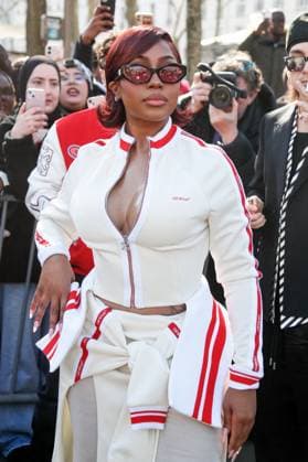 Arrivals at the Off White fashion show, at the headquarters of the French Communist Party PCF , Fashion Collection Prêt à Porter Fall Winter 2025 2026 at Paris Fashion Week PFW American rapper Yung Miami Caresha Romeka Brownle at the arrivals at the Off White fashion show, at the headquarters of the French Communist Party PCF , Fashion Collection Ready to Wear Fall Winter 2025 2026 during Paris Fashion Week PFW , in Paris, France, March 6, 2025 Christophe Clovis Bestimage Arrivals at the Off White fashion show, at the headquarters of the French Communist Party PCF , Fashion Collection Ready to Wear Fall Winter 2025 2026 during Paris Fashion Week PFW , in Paris, France, March 6, 2025 Paris France Copyright: xChristophexClovisx xBestimagexChristophexClovisx xBestimagex