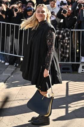 PFW Rabanne Outside Arrivals Louane arriving at Rabanne show during Paris Fashion Week in Paris, France on March 6, 2025. Photo by Julien Reynaud APS-Medias ABACAPRESS.COM Paris France  Copyright: xReynaudxJulien APS-Medias ABACAx