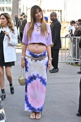 PFW Rabanne Outside Arrivals Malika Menard arriving at Rabanne show during Paris Fashion Week in Paris, France on March 6, 2025. Photo by Julien Reynaud APS-Medias ABACAPRESS.COM Paris France  Copyright: xReynaudxJulien APS-Medias ABACAx