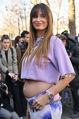 PFW Rabanne Outside Arrivals Malika Menard arriving at Rabanne show during Paris Fashion Week in Paris, France on March 6, 2025. Photo by Julien Reynaud APS-Medias ABACAPRESS.COM Paris France  Copyright: xReynaudxJulien APS-Medias ABACAx