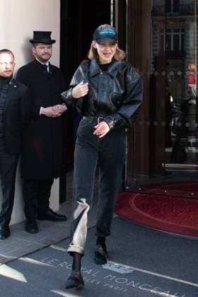 PFW - Gigi Hadid Leaves Her Hotel Gigi Hadid leaves her hotel in Paris, France on March 6, 2025, during Paris Fashion Week. Photo by Florian Poitout ABACAPRESS.COM Paris France  Copyright: xPoitoutxFlorian ABACAx