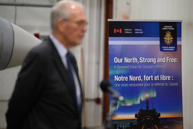 March 6, 2025, Iqaluit, Nu, Canada: Defence Minister Bill Blair speaks to the media following an announcement about increasing the Canadian Armed Forces presence and readiness across the Arctic and the North during a press conference in Iqaluit on Thursday, March 6, 2025. Iqaluit Canada  - ZUMAc35_ 20250306_zaf_c35_031 Copyright: xDustinxPatarx