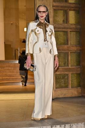PFW Schiaparelli Outside Arrivals Jordan Roth arriving at Schiaparelli show during Paris Fashion Week in Paris, France on March 6, 2025. Photo by Julien Reynaud APS-Medias ABACAPRESS.COM Paris France  Copyright: xReynaudxJulien APS-Medias ABACAx