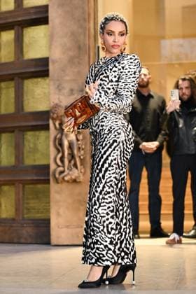 PFW Schiaparelli Arrivals Doja Cat attending the Schiaparelli Womenswear Fall Winter 2025-2026 show as part of Paris Fashion Week at L’Observatoire de Paris in Paris, France on March 06, 2025. Photo by Aurore Marechal ABACAPRESS.COM Paris France  Copyright: xMarechalxAurore ABACAx