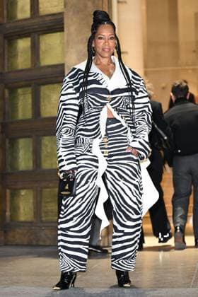 PFW Schiaparelli Arrivals Regina King attending the Schiaparelli Womenswear Fall Winter 2025-2026 show as part of Paris Fashion Week at L’Observatoire de Paris in Paris, France on March 06, 2025. Photo by Aurore Marechal ABACAPRESS.COM Paris France  Copyright: xMarechalxAurore ABACAx