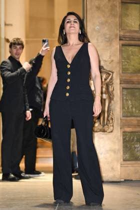 PFW Schiaparelli Arrivals Geraldine Nakache attending the Schiaparelli Womenswear Fall Winter 2025-2026 show as part of Paris Fashion Week at L’Observatoire de Paris in Paris, France on March 06, 2025. Photo by Aurore Marechal ABACAPRESS.COM Paris France  Copyright: xMarechalxAurore ABACAx