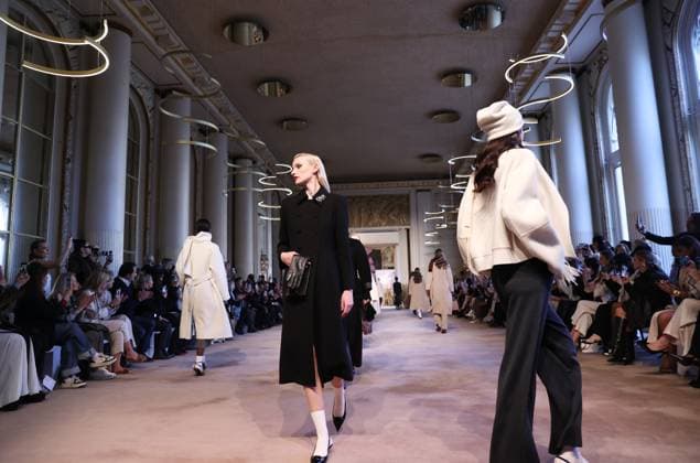(250307) -- PARIS , March 7, 2025 -- Models present creations from the ready-to-wear Fall Winter 2025-2026 collections by INTERDEE during the Paris Fashion Week, in Paris, France, March 6, 2025. ) FRANCE-PARIS-FASHION WEEK-INTERDEE GaoxJing 