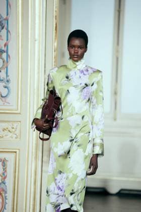 PFW - Leonard Runway A model presents a creation by Leonard Paris for the Womenswear Ready-to-wear Fall-Winter 2025 2026 collection as part of the Paris Fashion Week, in Paris, France on March 7, 2025. Photo by Alexis Jumeau ABACAPRESS.COM Paris France  Copyright: xJumeauxAlexis ABACAx