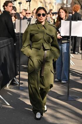 PFW Givenchy Outside Arrivals Souheila Yacoub arriving at Givenchy show during Paris Fashion Week in Paris, France on March 7, 2025. Photo by Julien Reynaud APS-Medias ABACAPRESS.COM Paris France  Copyright: xReynaudxJulien APS-Medias ABACAx