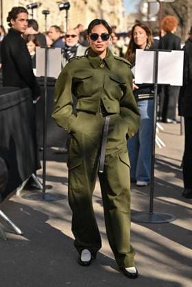 PFW Givenchy Outside Arrivals Souheila Yacoub arriving at Givenchy show during Paris Fashion Week in Paris, France on March 7, 2025. Photo by Julien Reynaud APS-Medias ABACAPRESS.COM Paris France  Copyright: xReynaudxJulien APS-Medias ABACAx