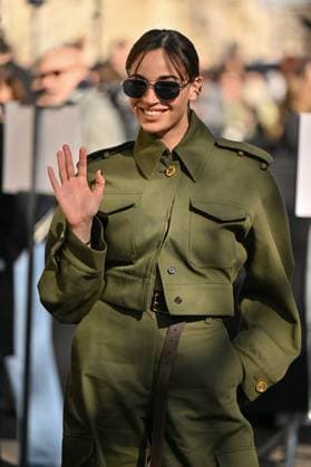 PFW Givenchy Outside Arrivals Souheila Yacoub arriving at Givenchy show during Paris Fashion Week in Paris, France on March 7, 2025. Photo by Julien Reynaud APS-Medias ABACAPRESS.COM Paris France  Copyright: xReynaudxJulien APS-Medias ABACAx