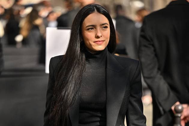 PFW Givenchy Outside Arrivals Hafsia Herzi arriving at Givenchy show during Paris Fashion Week in Paris, France on March 7, 2025. Photo by Julien Reynaud APS-Medias ABACAPRESS.COM Paris France  Copyright: xReynaudxJulien APS-Medias ABACAx