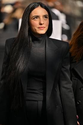 PFW Givenchy Outside Arrivals Hafsia Herzi arriving at Givenchy show during Paris Fashion Week in Paris, France on March 7, 2025. Photo by Julien Reynaud APS-Medias ABACAPRESS.COM Paris France  Copyright: xReynaudxJulien APS-Medias ABACAx