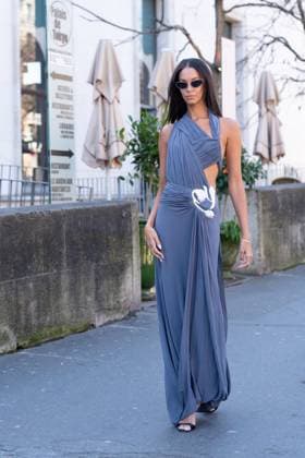 PFW - Christopher Esber Street Style People attending the Christopher Esber show as part of Paris Fashion Week at the Palais de Tokyo on March 06, 2025 in Paris, France. Photo by Gaelle Abrard ABACAPRESS.COM Paris France  Copyright: xAbrardxGaelle ABACAx
