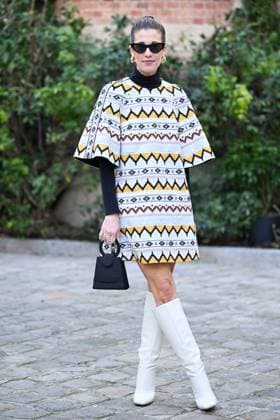PFW Leonard Paris Front Row Ines de Cominges attending the Leonard Paris Womenswear Fall Winter 2025-2026 show as part of Paris Fashion Week at L’Observatoire de Paris in Paris, France on March 07, 2025. Photo by Aurore Marechal ABACAPRESS.COM Paris France  Copyright: xMarechalxAurore ABACAx