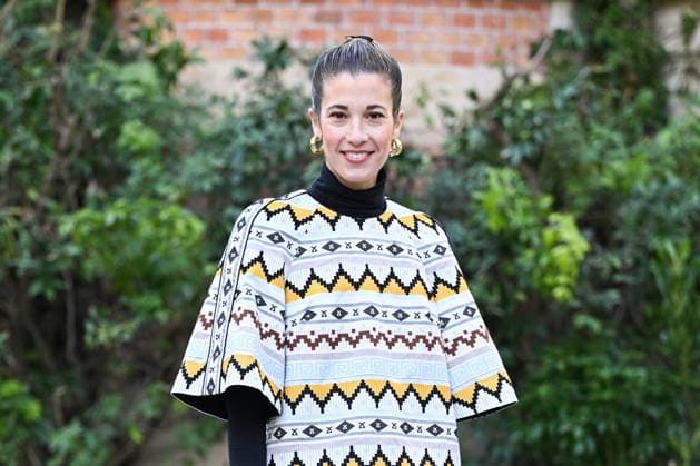 PFW Leonard Paris Front Row Ines de Cominges attending the Leonard Paris Womenswear Fall Winter 2025-2026 show as part of Paris Fashion Week at L’Observatoire de Paris in Paris, France on March 07, 2025. Photo by Aurore Marechal ABACAPRESS.COM Paris France  Copyright: xMarechalxAurore ABACAx