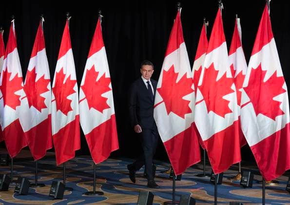 March 7, 2025, Toronto, On, CANADA: Conservative Leader Pierre Poilievre speaks during a press conference in Toronto on Friday, March 7, 2025. Toronto CANADA  - ZUMAc35_ 20250307_zaf_c35_006 Copyright: xNathanxDenettex