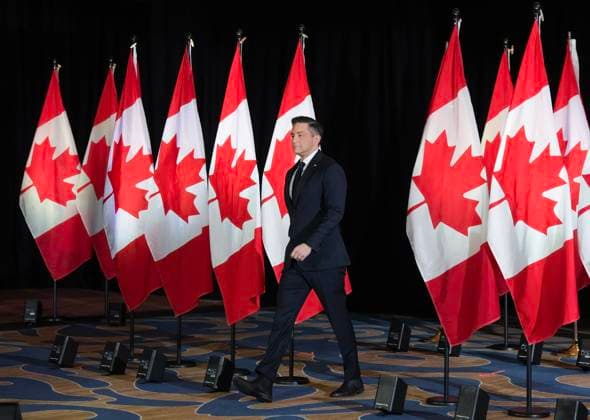 March 7, 2025, Toronto, On, CANADA: Conservative Leader Pierre Poilievre speaks during a press conference in Toronto on Friday, March 7, 2025. Toronto CANADA  - ZUMAc35_ 20250307_zaf_c35_009 Copyright: xNathanxDenettex