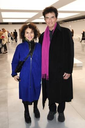 PFW Issey Miyake Front Row Monique Buczynski and Jack Lang attending the Issey Miyake Womenswear Fall Winter 2025-2026 show as part of Paris Fashion Week at L’Observatoire de Paris in Paris, France on March 07, 2025. Photo by Aurore Marechal ABACAPRESS.COM Paris France  Copyright: xMarechalxAurore ABACAx