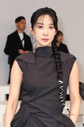 PFW Issey Miyake Front Row Chung Ah Lee attending the Issey Miyake Womenswear Fall Winter 2025-2026 show as part of Paris Fashion Week at L’Observatoire de Paris in Paris, France on March 07, 2025. Photo by Aurore Marechal ABACAPRESS.COM Paris France  Copyright: xMarechalxAurore ABACAx