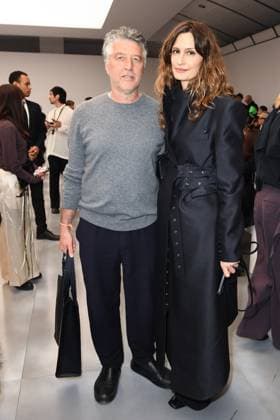 PFW Issey Miyake Front Row Andreas Murkudis and Isabelle Kountoure attending the Issey Miyake Womenswear Fall Winter 2025-2026 show as part of Paris Fashion Week at L’Observatoire de Paris in Paris, France on March 07, 2025. Photo by Aurore Marechal ABACAPRESS.COM Paris France  Copyright: xMarechalxAurore ABACAx