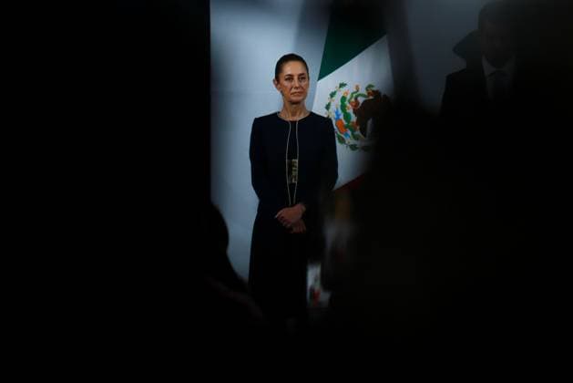 Mexico s President Claudia Sheinbaum speaking during a briefing about the agreement with US President Donald Trump that exports that comply with the provisions of the T-MEC will not be subject to tariffs until April 2, the agreements of the energy investment and Mercado Libre company, as well as the Women s Booklet at the National Palace. on March 7, 2025 in Mexico City, Mexico. Mexico City Mexico - ZUMAe321 20250307_zia_e321_032 Copyright: xCarlosxSantiagox