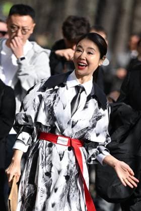 PFW Givenchy Arrivals Ruby Lin attending the Givenchy Womenswear Fall Winter 2025-2026 show as part of Paris Fashion Week in Paris, France on March 07, 2025. Photo by Aurore Marechal ABACAPRESS.COM Paris France  Copyright: xMarechalxAurore ABACAx