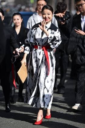 PFW Givenchy Arrivals Ruby Lin attending the Givenchy Womenswear Fall Winter 2025-2026 show as part of Paris Fashion Week in Paris, France on March 07, 2025. Photo by Aurore Marechal ABACAPRESS.COM Paris France  Copyright: xMarechalxAurore ABACAx