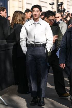 PFW Givenchy Arrivals Jumpol Adulkittiporn attending the Givenchy Womenswear Fall Winter 2025-2026 show as part of Paris Fashion Week in Paris, France on March 07, 2025. Photo by Aurore Marechal ABACAPRESS.COM Paris France  Copyright: xMarechalxAurore ABACAx