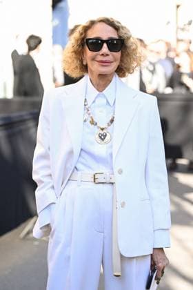 PFW Givenchy Arrivals Marisa Berenson attending the Givenchy Womenswear Fall Winter 2025-2026 show as part of Paris Fashion Week in Paris, France on March 07, 2025. Photo by Aurore Marechal ABACAPRESS.COM Paris France  Copyright: xMarechalxAurore ABACAx
