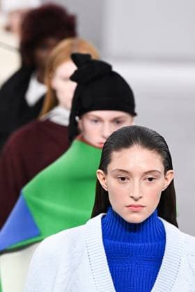PFW Issey Miyake Runway Models walk the runway during the Issey Miyake Womenswear Fall Winter 2025-2026 show as part of Paris Fashion Week in Paris, France on March 07, 2025. Photo by Aurore Marechal ABACAPRESS.COM Paris France  Copyright: xMarechalxAurore ABACAx