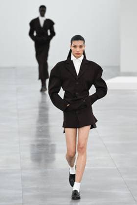 PFW Issey Miyake Runway A model walks the runway during the Issey Miyake Womenswear Fall Winter 2025-2026 show as part of Paris Fashion Week in Paris, France on March 07, 2025. Photo by Aurore Marechal ABACAPRESS.COM Paris France  Copyright: xMarechalxAurore ABACAx