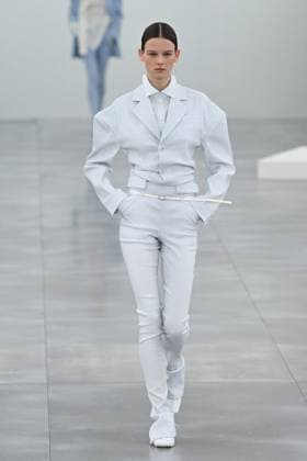 PFW Issey Miyake Runway A model walks the runway during the Issey Miyake Womenswear Fall Winter 2025-2026 show as part of Paris Fashion Week in Paris, France on March 07, 2025. Photo by Aurore Marechal ABACAPRESS.COM Paris France  Copyright: xMarechalxAurore ABACAx