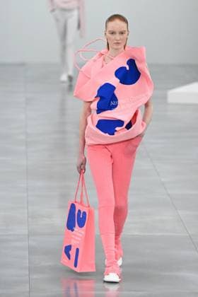PFW Issey Miyake Runway A model walks the runway during the Issey Miyake Womenswear Fall Winter 2025-2026 show as part of Paris Fashion Week in Paris, France on March 07, 2025. Photo by Aurore Marechal ABACAPRESS.COM Paris France  Copyright: xMarechalxAurore ABACAx