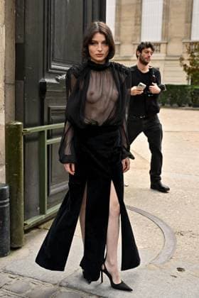 PFW Nina Ricci Outside Arrivals Alice Pagani arriving at Nina Ricci show during Paris Fashion Week in Paris, France on March 7, 2025. Photo by Julien Reynaud APS-Medias ABACAPRESS.COM Paris France  Copyright: xReynaudxJulien APS-Medias ABACAx
